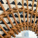 Rattan mirror 1960 48x60cm