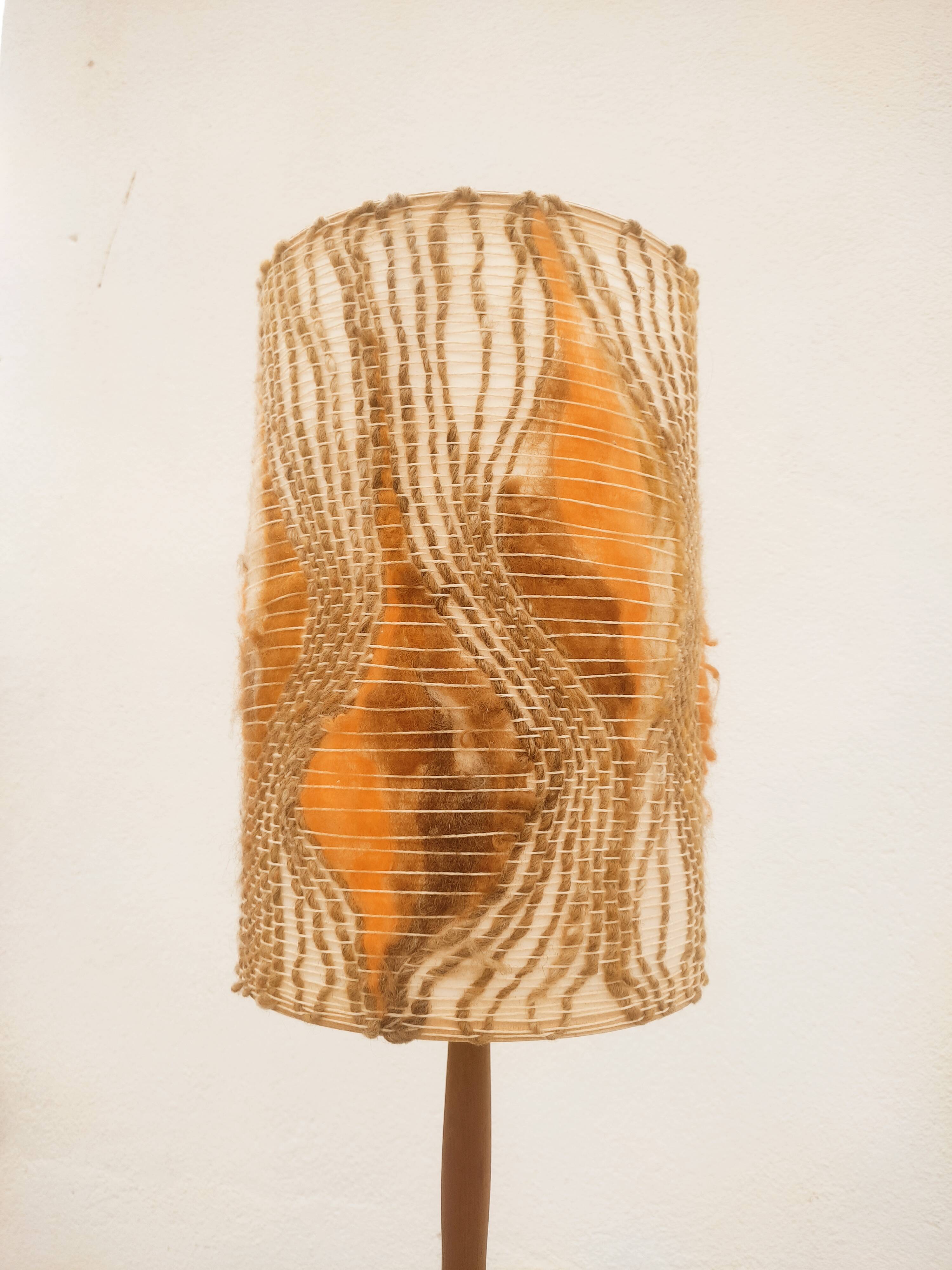 Scandinavian teak floor lamp