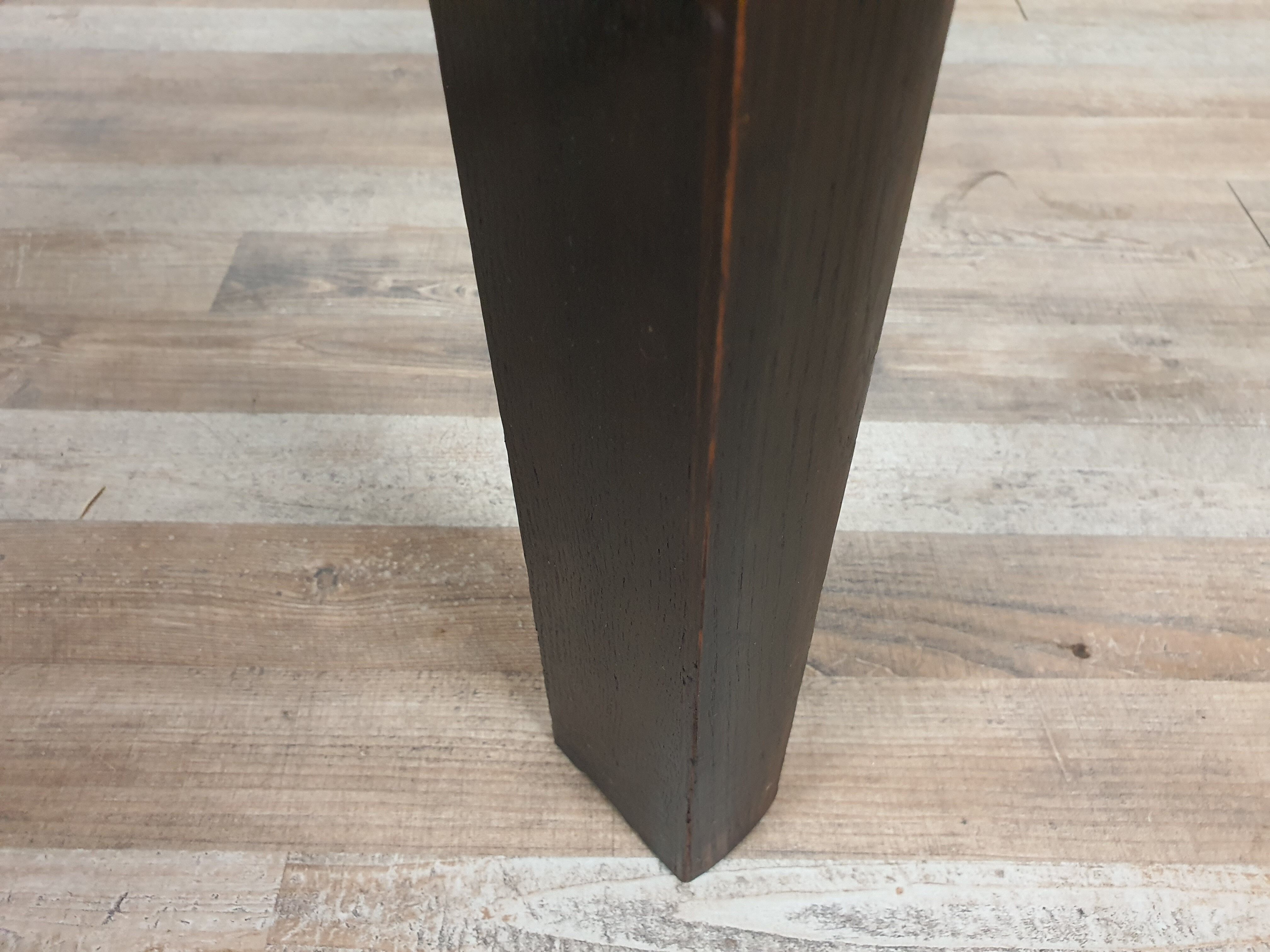 Art decò round black coffee table