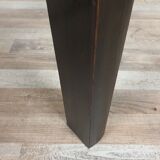 Art decò round black coffee table