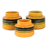 Set of ceramic vases, Italian design, 1960s, manufactured in Italy