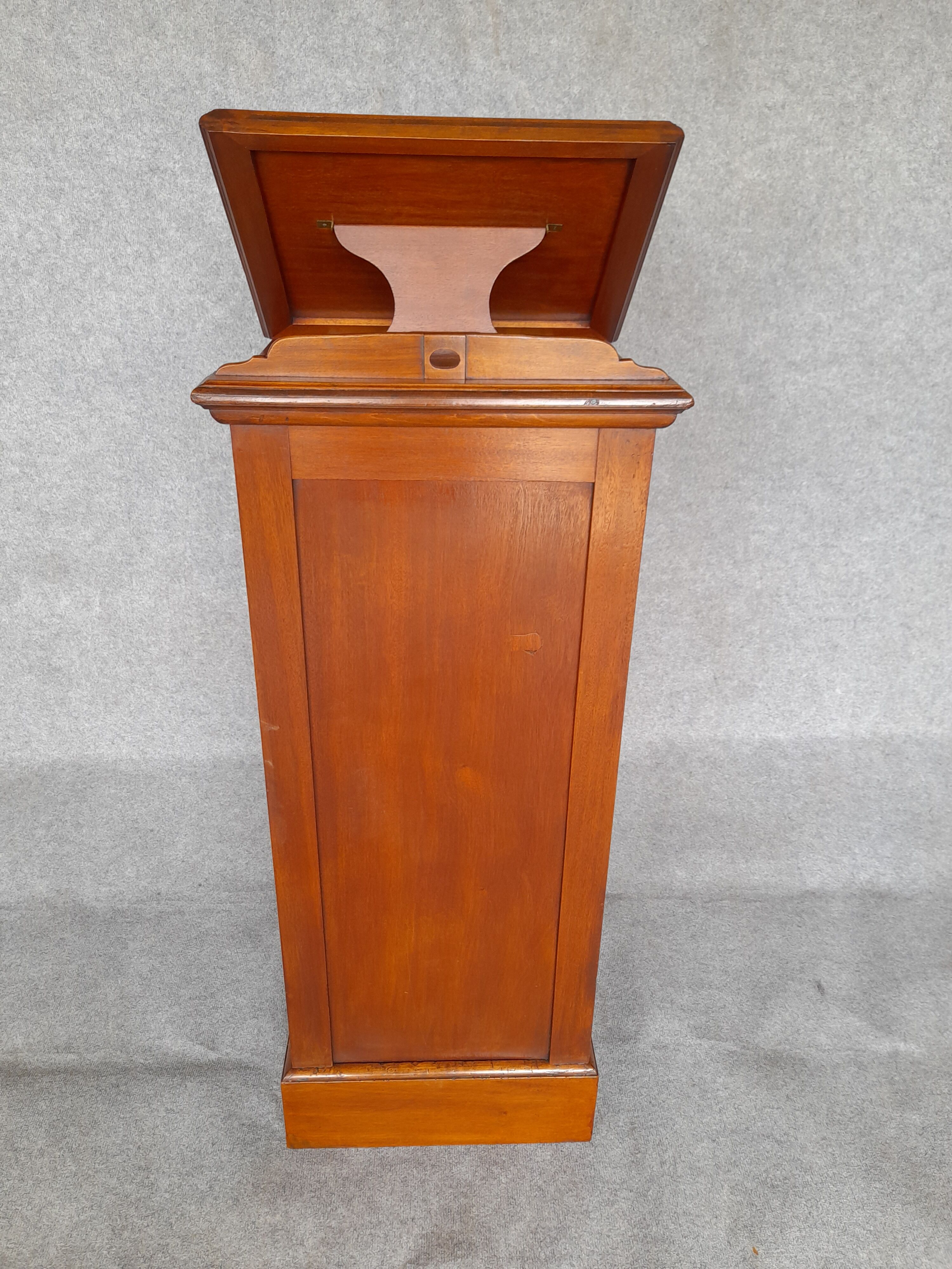 Filing cabinet with curtain and art nouveau desk