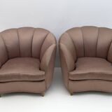 Gio Ponti Midcentury Rare Italian Curved Armchairs "Casa E Giardino" 1936
