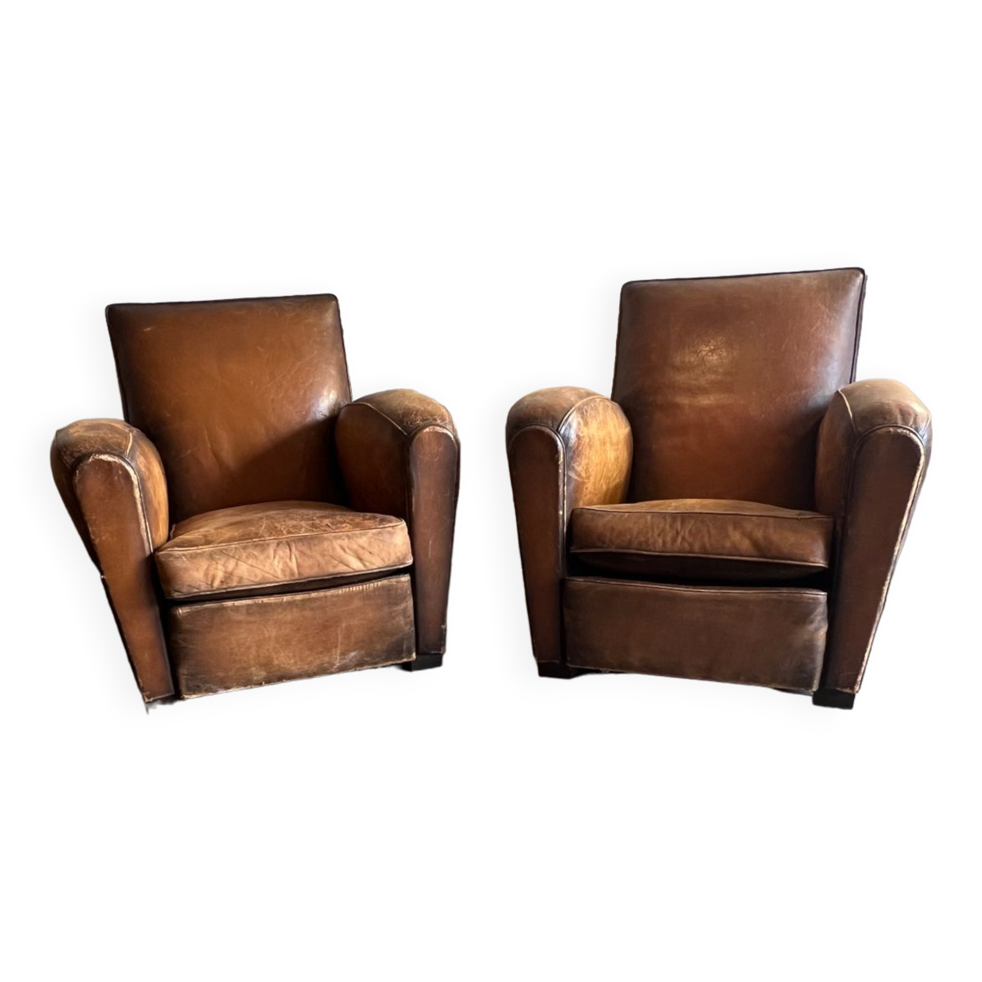 Pair of club chairs