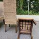 4 dining chairs in natural woven rattan Rotin-Design France