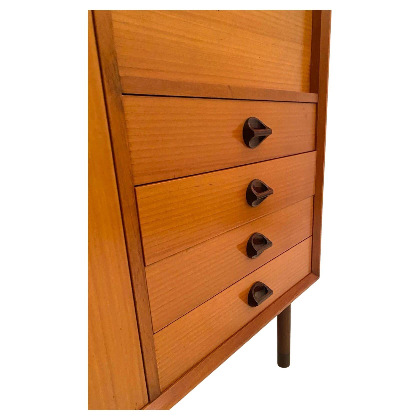 Midcentury Modern, Beech wood cabinet,  FARAM, Italy 1960 's