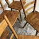 Set of 6 solid beech chairs by Adolf Schneck