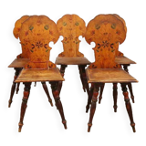 5 kitchen chairs from the late XIXth early XXth Ranka
