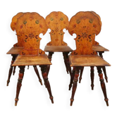 5 kitchen chairs from the late XIXth early XXth Ranka