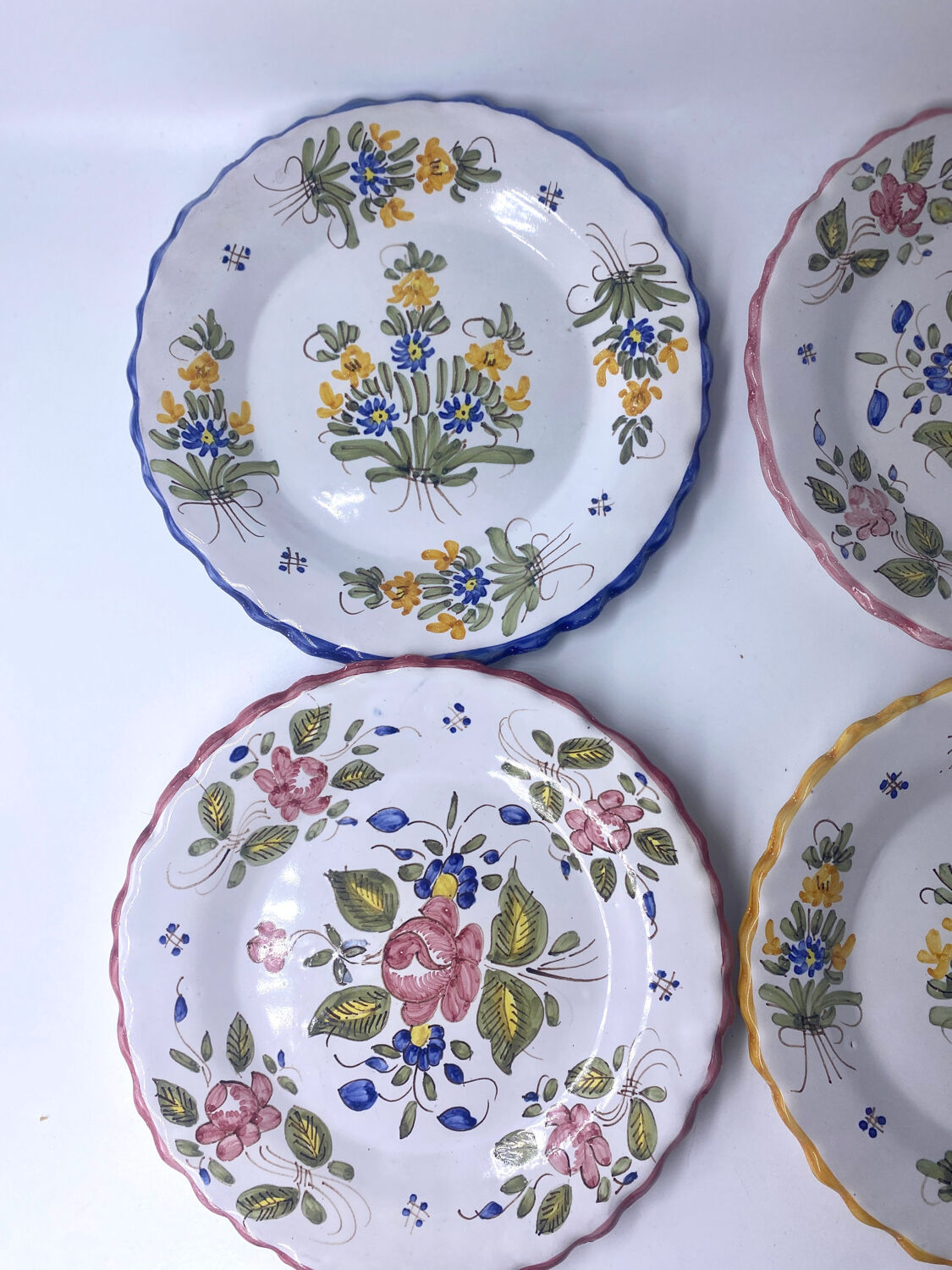 6 vintage plates Martres Tolosane Jodra Noirmoutier