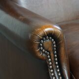 Wingback Chair in Sheepskin Leather