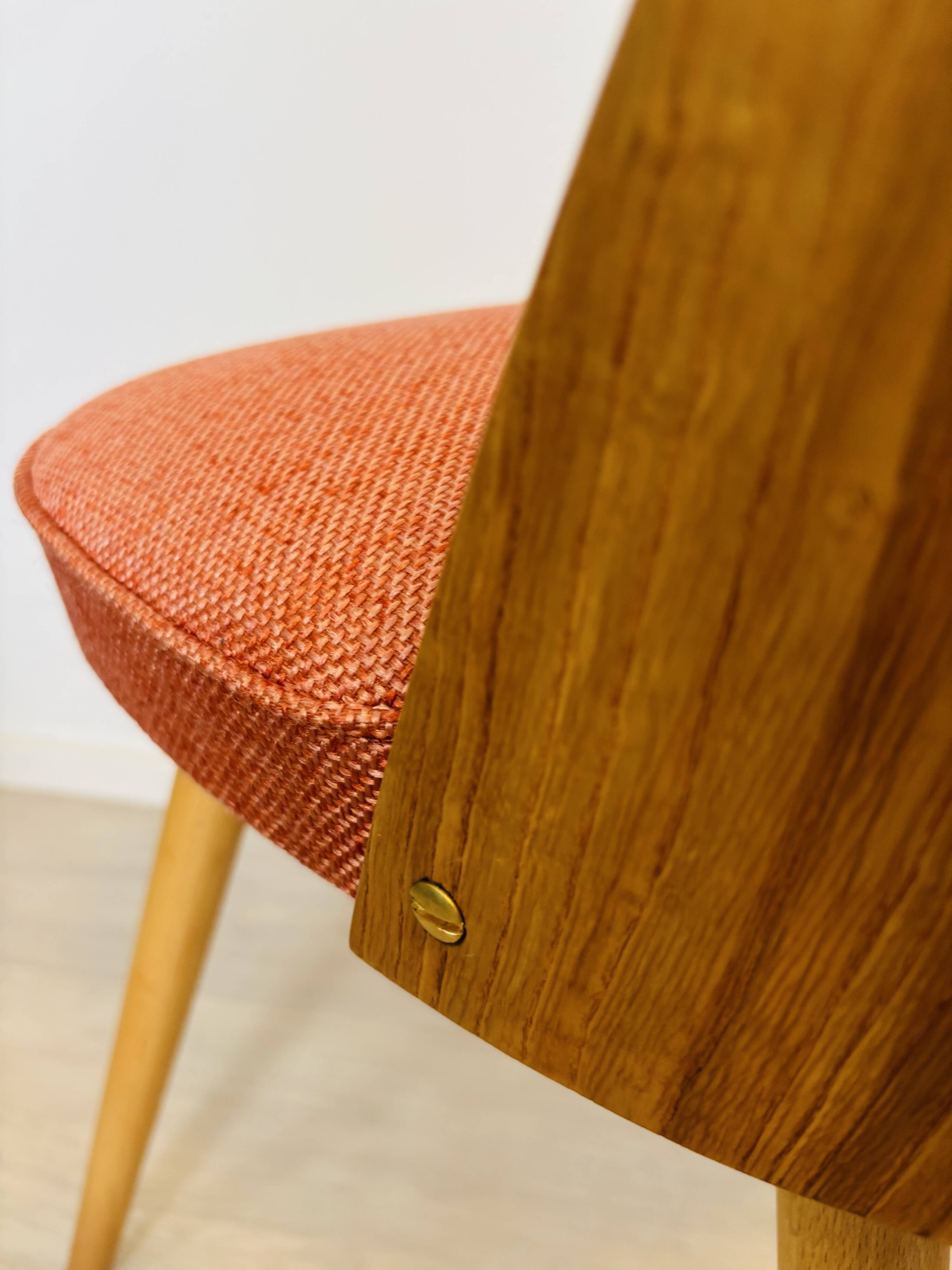 Fully Restored Vintage Dining Chair by Antonin Suman for Ton