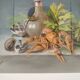 Still life with pastel Breton lobster