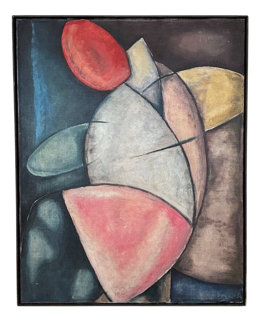 Bayer, Abstract Geometric Composition, 1954, Oil
