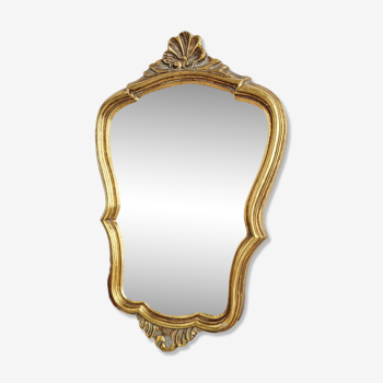 Miroir doré italien style baroque