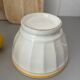 Antique faceted earthenware bowl