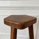 High stool in elm by Olavi Hanninen