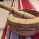 Mortar and wooden pestle