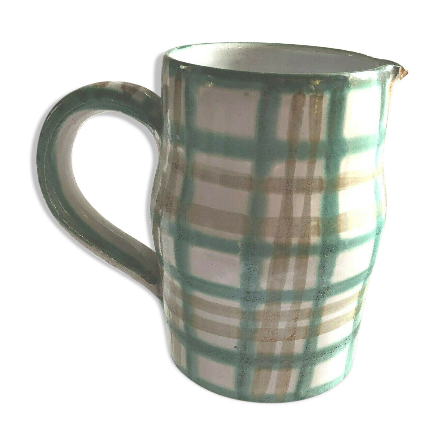 Pitcher in faience of Vallauris Robert Picaud 20th century