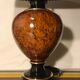 Ancient balustre lamp laurie light ceramics - lamp-day black fabric vintage