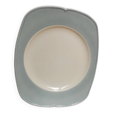 Plat assiette rectangle vintage salin France écailles Chambord motif géométrique