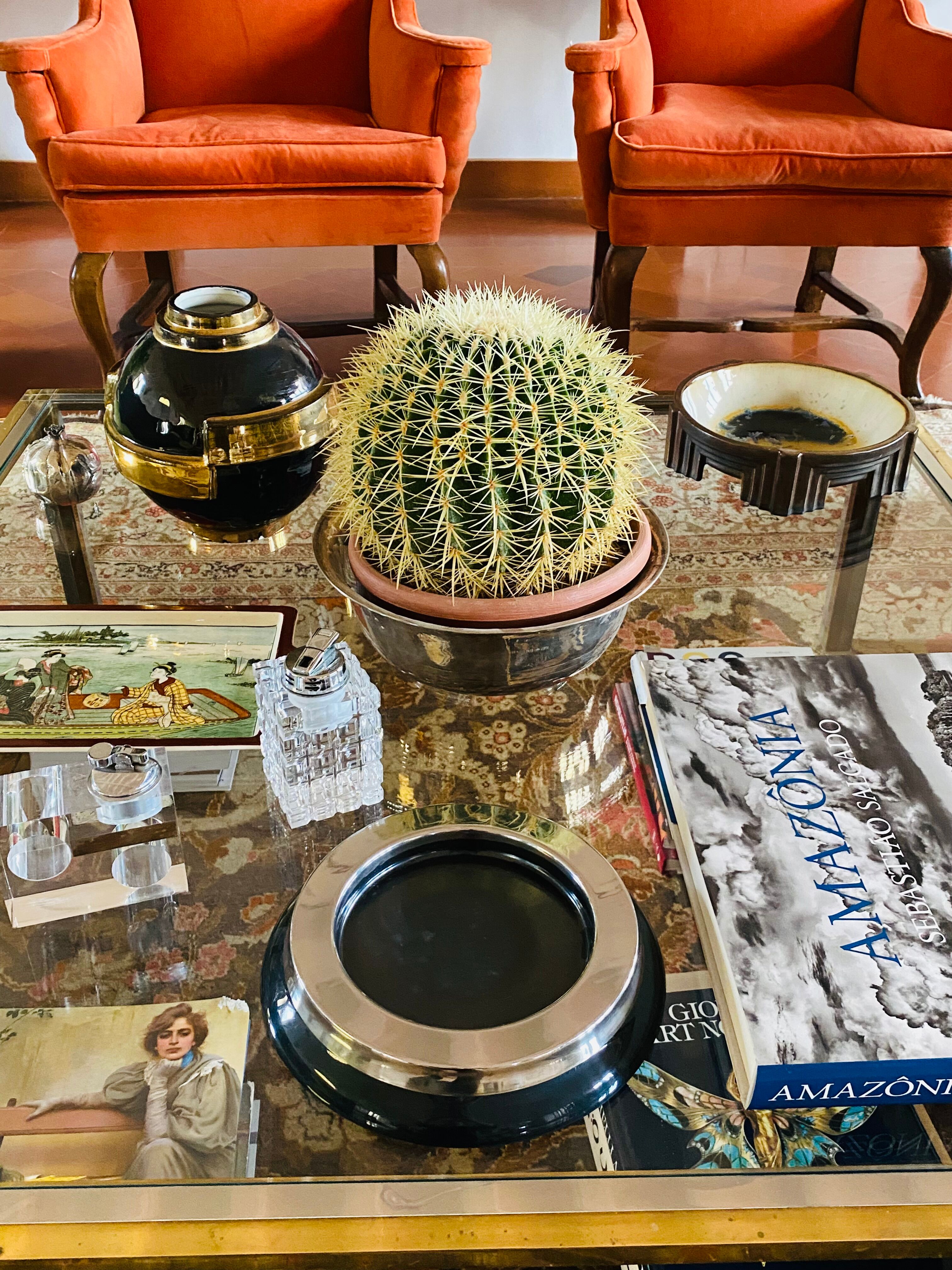 Sergio Asti, mod.4635 black ashtray / catchall, Kartell Italy 1967