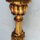 Wooden candlestick and gilded stucco from the beginning of the 20th century