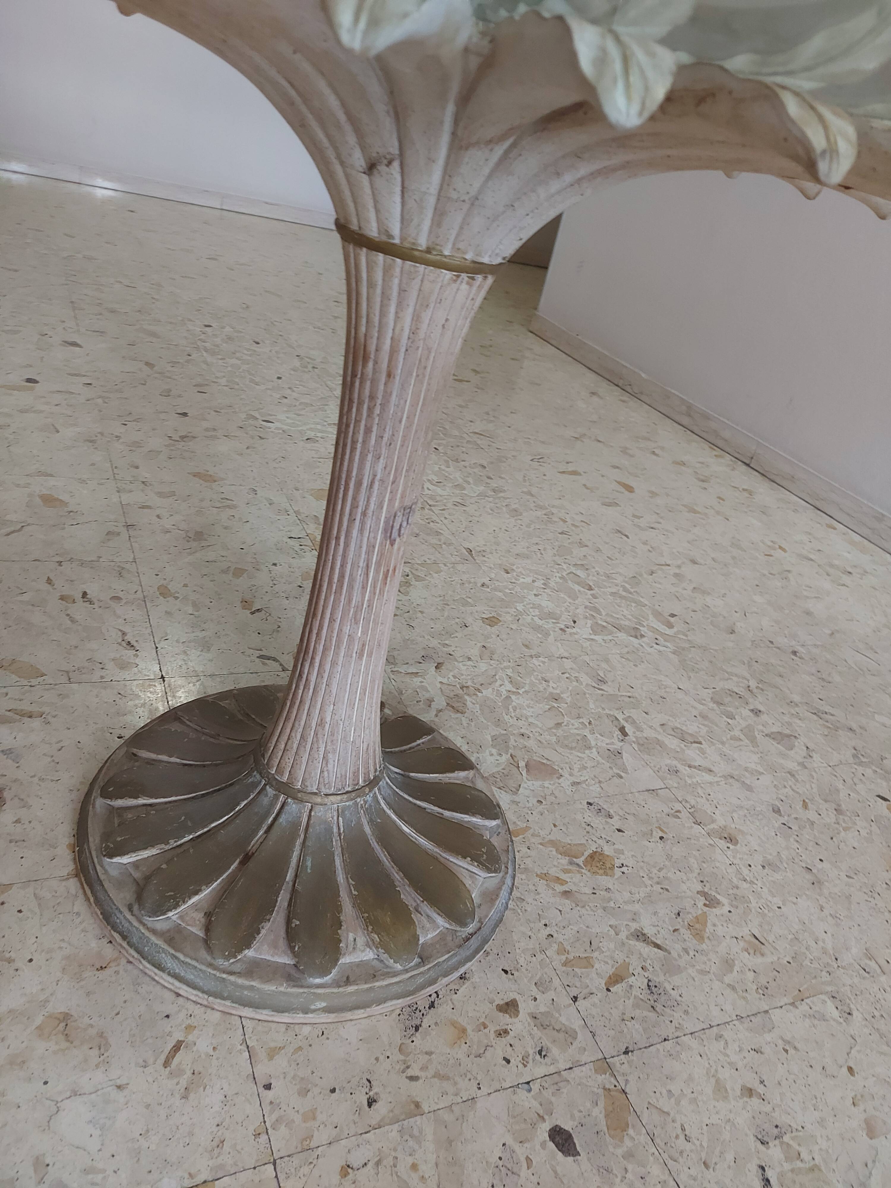 Italian daisy table 60s, 70'S design table Chelini Florence