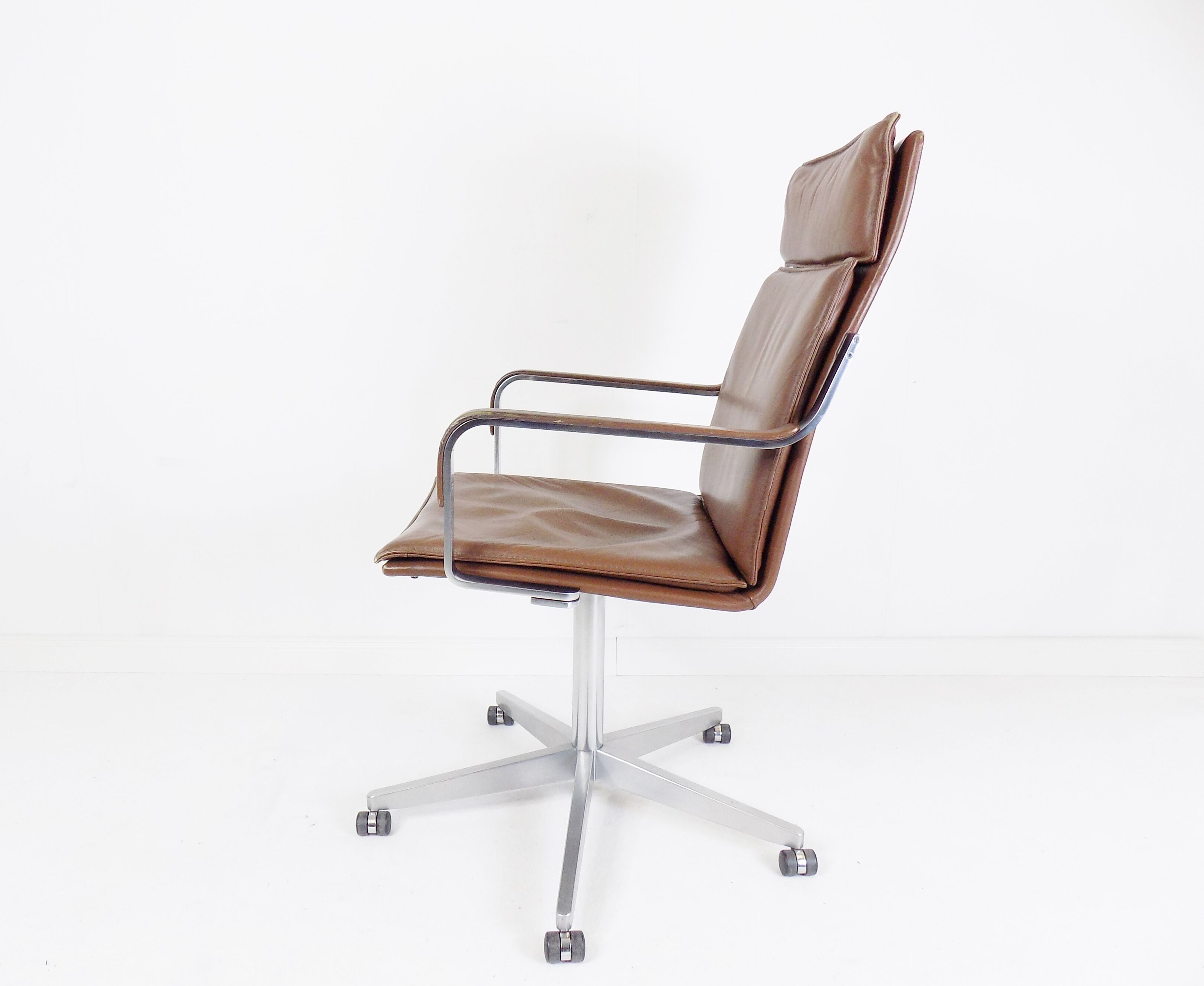 Walter Knoll Art Collection leather office chair by Rudolf Glatzel