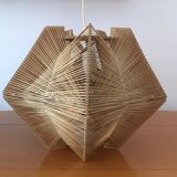 Suspension en bois et fils style scandinave