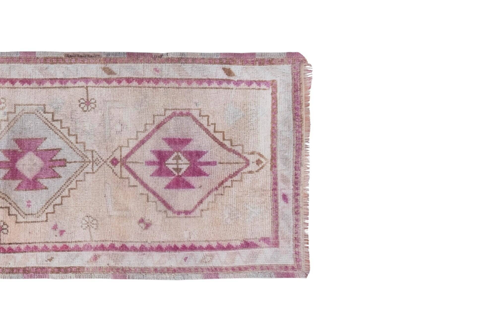 Vintage Turkish hallway rug 82x350 cm