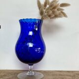 Vase en verre Empoli bleu
