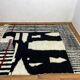 Moroccan black rug 200cm x 100cm
