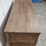 Old low sideboard in Burmese teak