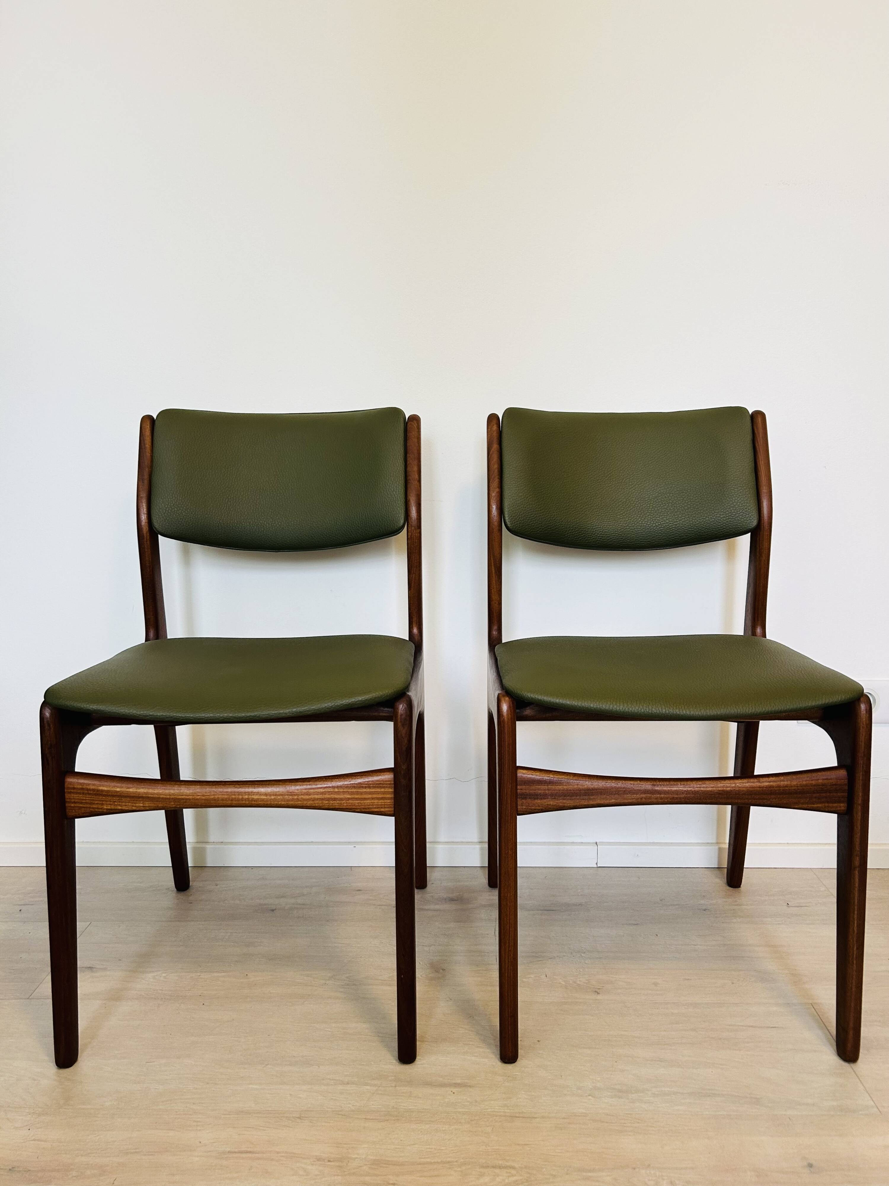 Scandinavian Style Teak Dining Chairs, 1960’s Set of 2