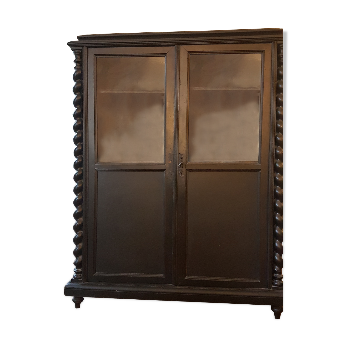 Painted wood library