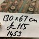 Distressed Turkish Rug 130x67 cm Vintage Shabby, Runner, Green, Brown Small