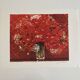 Lithographie (EA) signée Michel Henry - Bouquet Rouge 2005