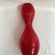 Red glass vase dimension: height -33cm- width -12cm-