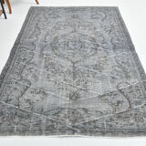 6x8 dark gray classic vintage rug,176x256cm