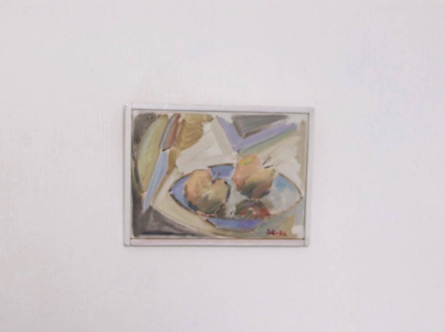 Original Swedish Oil on Canvas – “Applen” by Sven Olofsson, Dated 1986