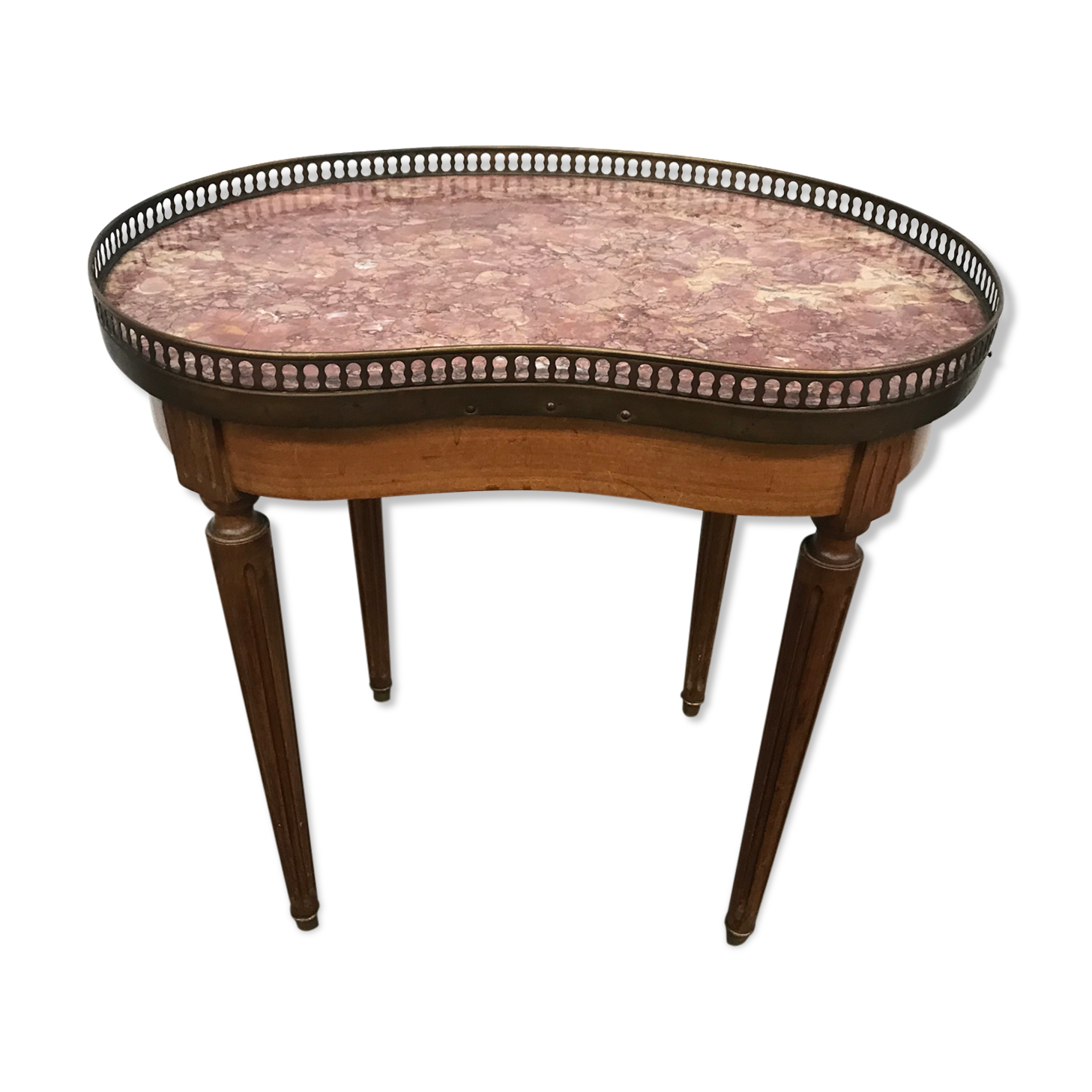 Coffee table bouillotte kidney Louis XVI