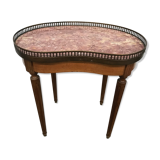Coffee table bouillotte kidney Louis XVI