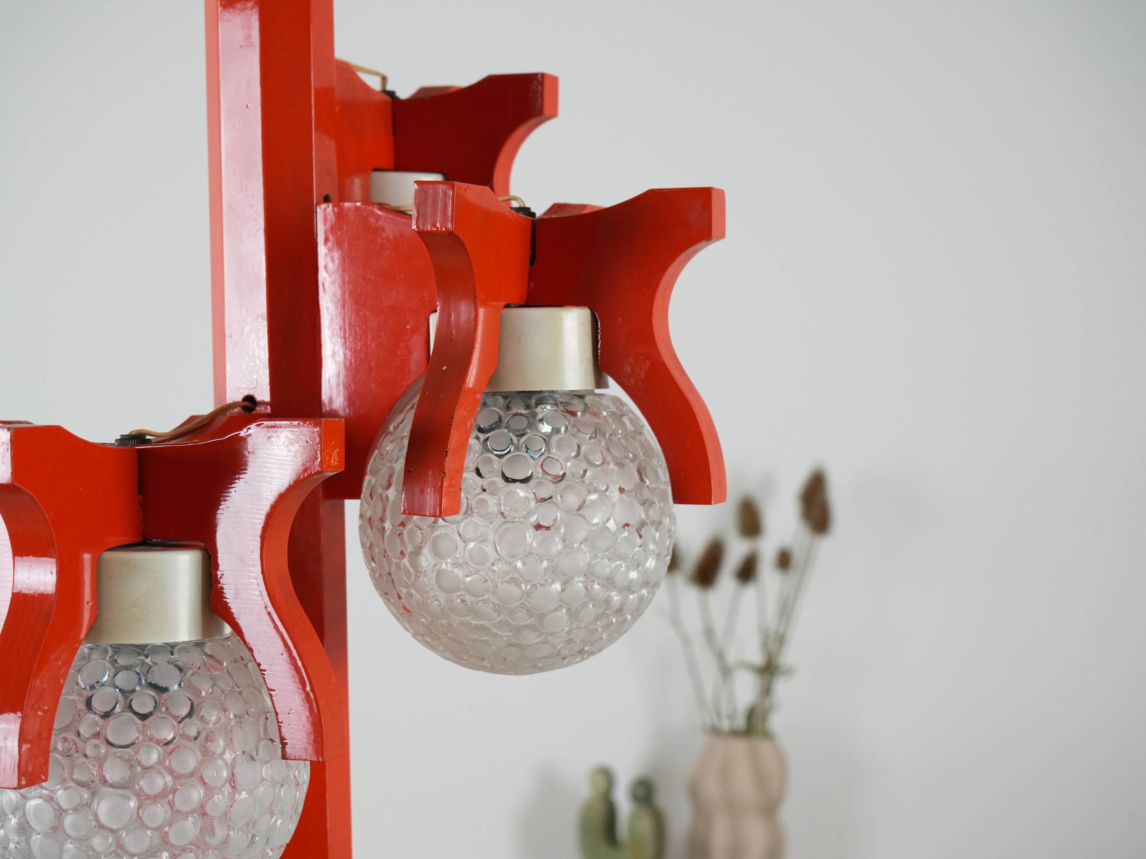 Pendant lamp, Space Age, 1970s, manufactured in Italy