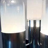 Carlo Nason style "Space Age" floor lamp, chrome & Murano, 1970s