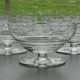 Set of 10 Art Deco crystal champagne glasses from Czechoslovakia