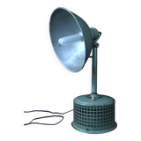 Industrial metal parabola lamp.