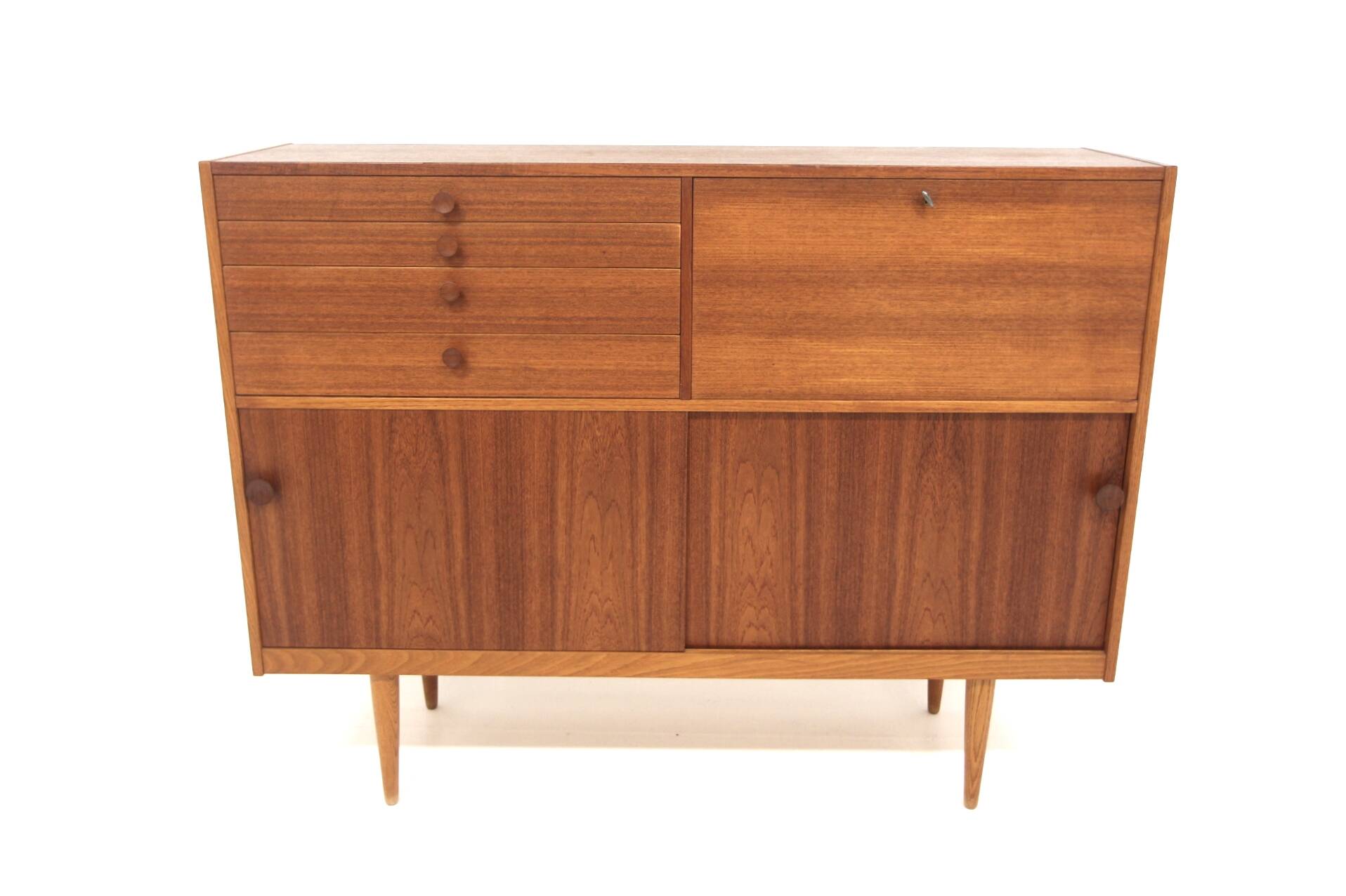 Scandinavian teak sideboard, Hugo Troeds, Bjärnum Sweden, 1960