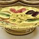 mounted plate cake dish fruit slushie Sarreguemines