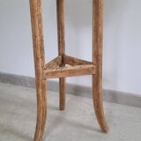 Old solid oak plant stand